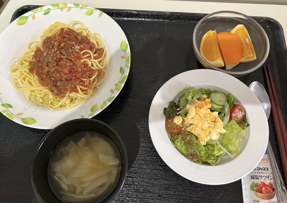 愛染橋病院の昼食